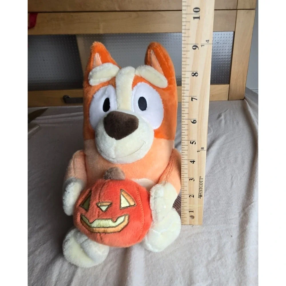 Bluey's Friend Bingo Plush Holding Pumpkins Halloween Stuffed Animal 9 inch 2024